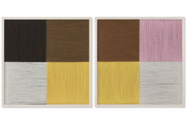 DKD Home Decor Cuadro Algodón Abeto 50x50 cm con Acabado 3D (Pack de 2)
