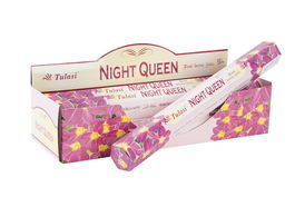 DKD Home Decor Incienso Varilla Básicos Night Queen Aroma Bambú y Madera Set de 20 Piezas 4 x 4 x 25 cm