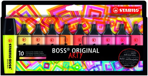 Stabilo Boss Original Arty Line Colores Cálidos Estuche de 10 Unidades