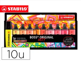 Stabilo Boss Original Arty Line Colores Cálidos Estuche de 10 Unidades