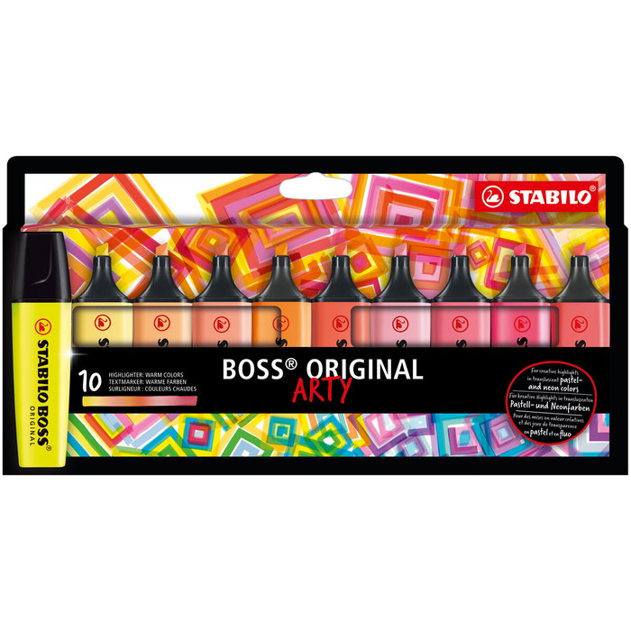 Stabilo Boss Original Arty Line Colores Cálidos Estuche de 10 Unidades