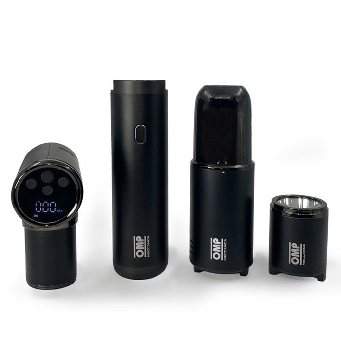 OMP Kit Portátil Multifunción 5 en 1 con Arrancador, Compresor, Aspiradora, Linterna y Power Bank