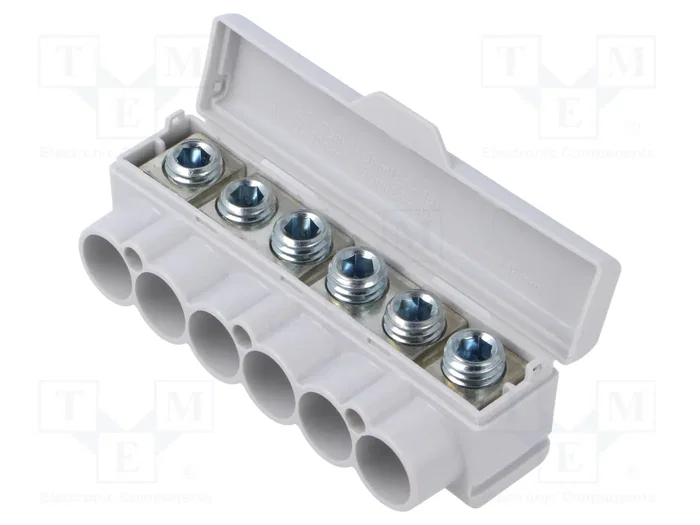 MOREK SLT50 Bloque de Distribución de 6 Pines, 1kV