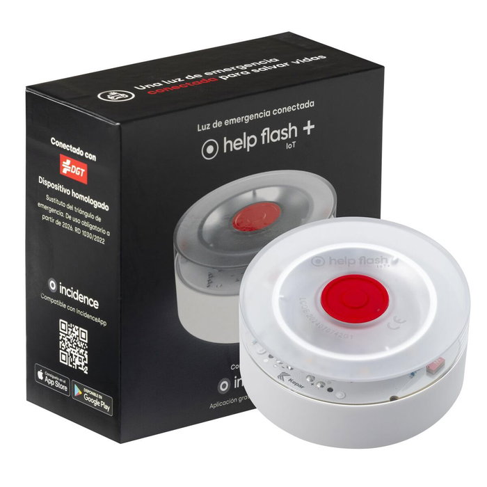 Help Flash Baliza V16 IoT+ con Geolocalización DGT 3.0 y Conectividad Incluida Help Flash Baliza V16 IoT+ con Geolocalización DGT 3.0 y Conectividad Incluida