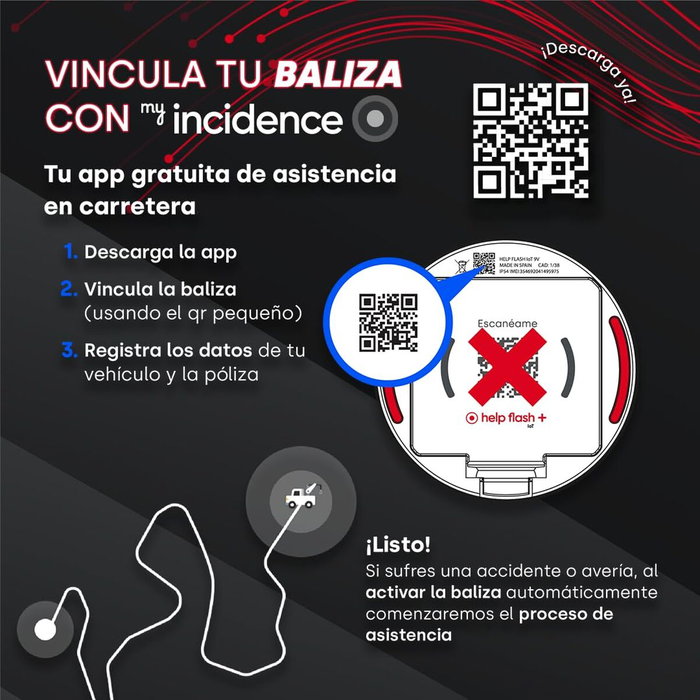 Help Flash Baliza V16 IoT+ con Geolocalización DGT 3.0 y Conectividad Incluida Help Flash Baliza V16 IoT+ con Geolocalización DGT 3.0 y Conectividad Incluida