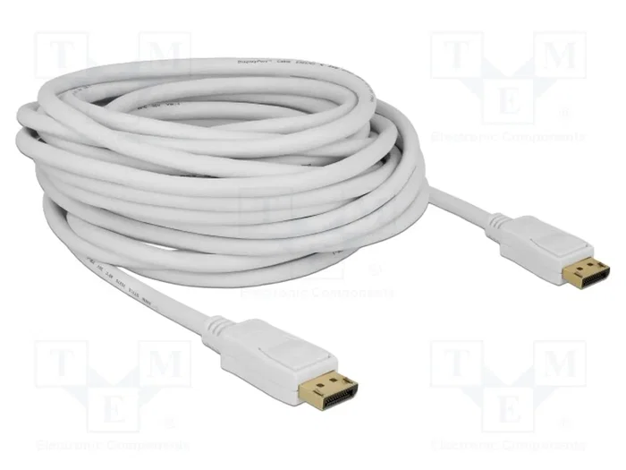 DeLOCK Cable DisplayPort 1.2 4K 60 Hz 10 m Blanco DeLOCK Cable DisplayPort 1.2 4K 60 Hz 10 m Blanco