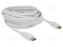 DeLOCK Cable DisplayPort 1.2 4K 60 Hz 10 m Blanco
