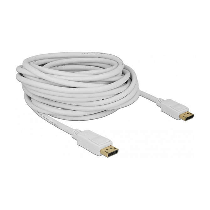 DeLOCK Cable DisplayPort 1.2 de 10 m, 4K 60 Hz, Blanco DeLOCK Cable DisplayPort 1.2 de 10 m, 4K 60 Hz, Blanco