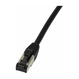 Synergy21 Patch Cable RJ45 CAT6A 5m Negro Categoría 6A 500MHz S/FTP Slimline LSZH para Alta Velocidad de Red