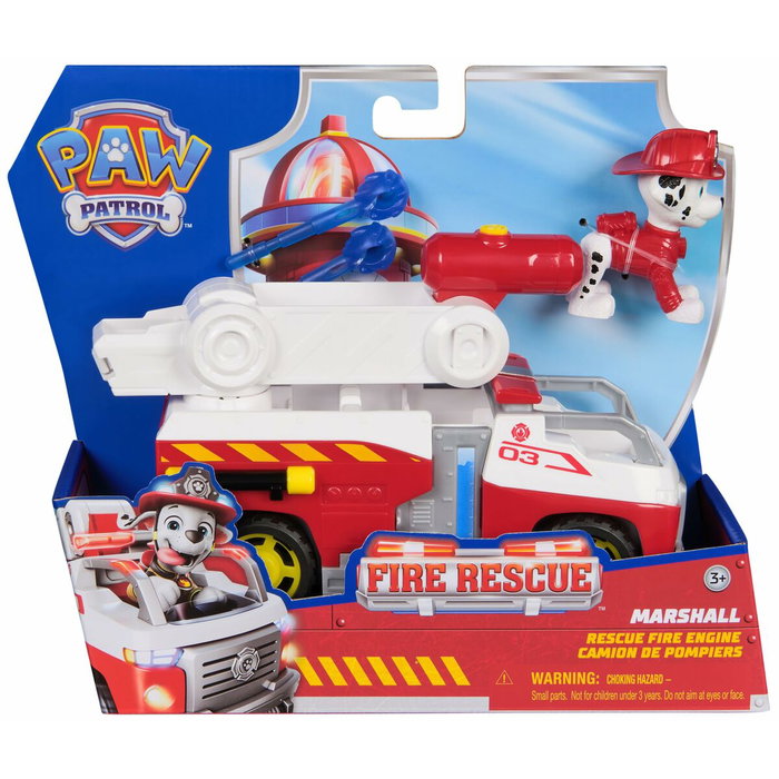 Spin Master Vehículo Fire Rescue de Marshall PAW Patrol con 2 proyectiles Spin Master Vehículo Fire Rescue de Marshall PAW Patrol con 2 proyectiles