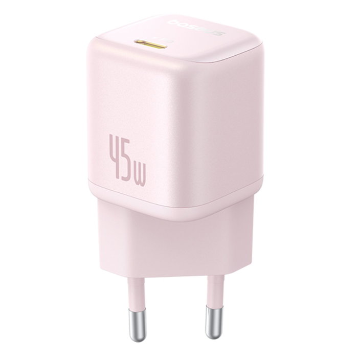 Baseus PicoGo GaN cargador 45W EU rosa Baseus PicoGo GaN cargador 45W EU rosa