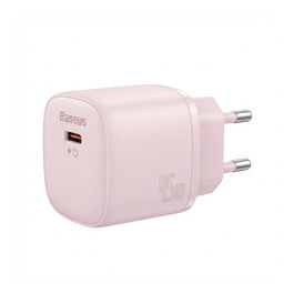 Baseus PicoGo GaN Ladegert 45W EU Pink - Cargador Rápido GaN Compacto para Dispositivos Móviles y Laptops