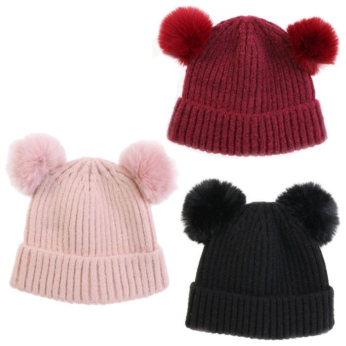 Sensly Gorro Invierno 2 Pompones Talla Única Medidas 23x5,5 cm Colores Surtidos Sensly Gorro Invierno 2 Pompones Talla Única Medidas 23x5,5 cm Colores Surtidos
