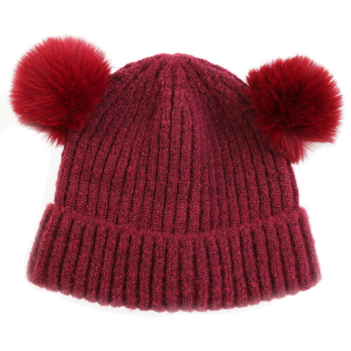 Sensly Gorro Invierno 2 Pompones Talla Única Medidas 23x5,5 cm Colores Surtidos Sensly Gorro Invierno 2 Pompones Talla Única Medidas 23x5,5 cm Colores Surtidos