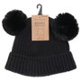 Sensly Gorro Invierno 2 Pompones Talla Única Medidas 23x5,5 cm Colores Surtidos