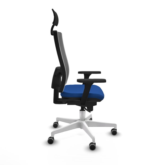 PIQUERAS Y CRESPO Silla de oficina Horna Azul y Gris