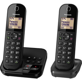 Panasonic KX-TGC422GB Duo Teléfono Inalámbrico Negro
