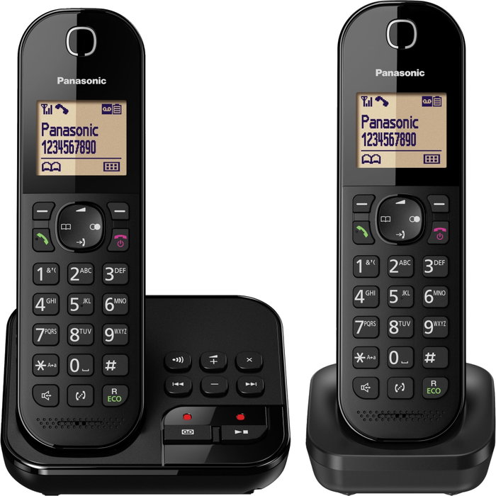 Panasonic KX-TGC422GB Duo Teléfono Inalámbrico Negro
