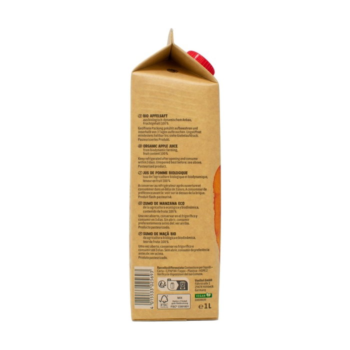 Voelkel Zumo de Manzana Bio 1L Demeter