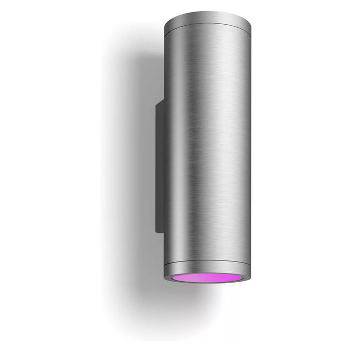 Philips Aplique de Exterior Hue White & Color Ambiance Appear, Acero Inoxidable, 1200lm Philips Aplique de Exterior Hue White & Color Ambiance Appear, Acero Inoxidable, 1200lm