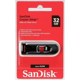 SanDisk Cruzer Glide 32GB Negro/Rojo