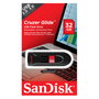 SanDisk Cruzer Glide USB 2.0 - Memoria USB 32 GB, Negro y Rojo, Tipo A, Protección por Contraseña AES 128-bit