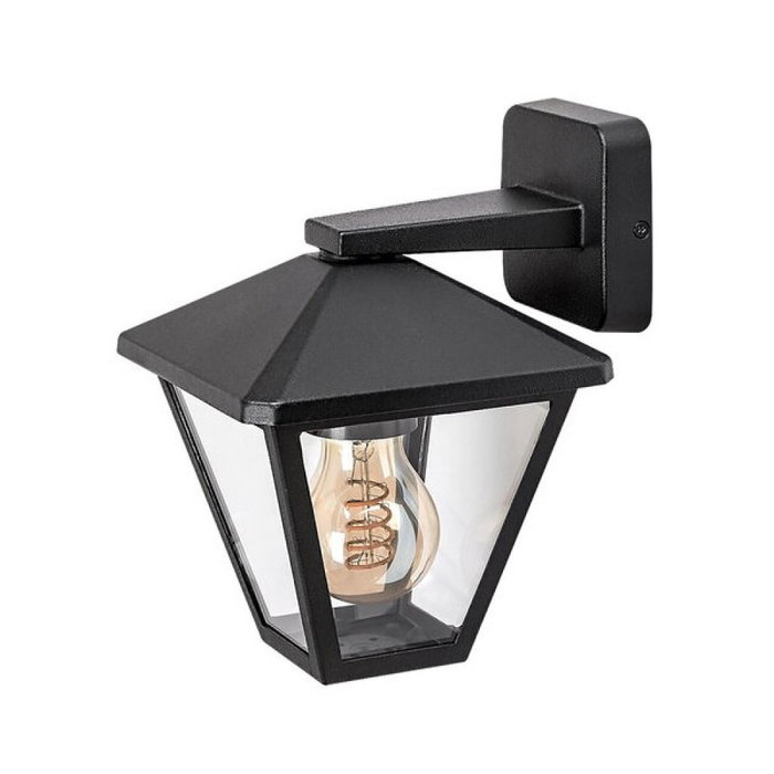 RABALUX Paravento Aplique de Exterior Negro con Cristal RABALUX Paravento Aplique de Exterior Negro con Cristal