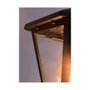 RABALUX Paravento Aplique de Exterior Negro con Cristal