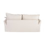 Sofá 2 Plazas Beige Madera / Tejido 200 X 109 X 90 cm