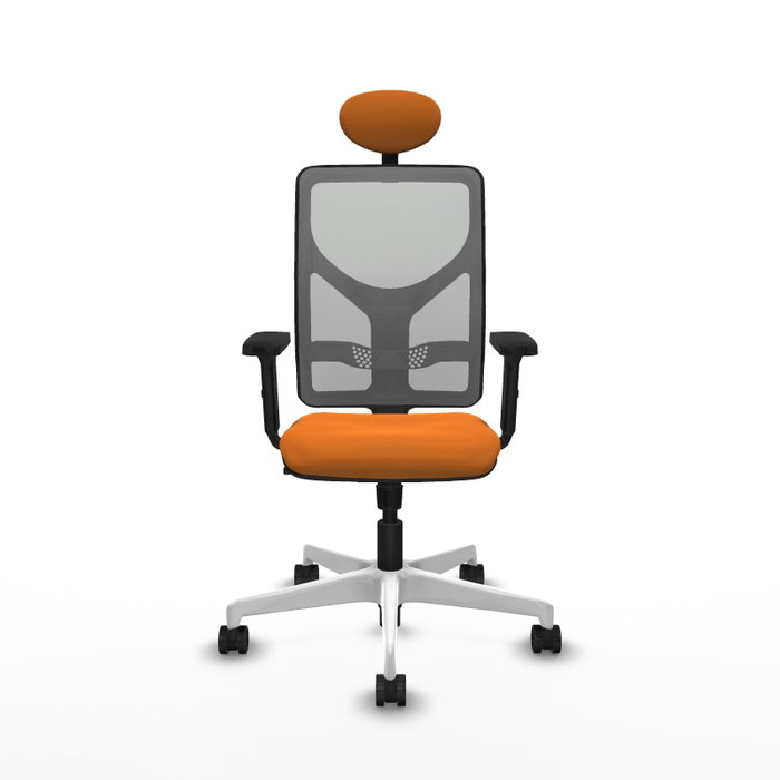 PIQUERAS Y CRESPO Silla de oficina Motilla Naranja y Gris