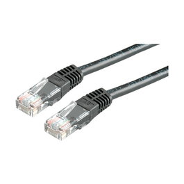 VALUE Patch Cord Cable Cat.6 Clase E UTP Negro 5 Metros
