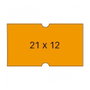 Apli Etiquetas para Etiquetadora de Precios Naranja 21x12mm Pack de 6 Rollos