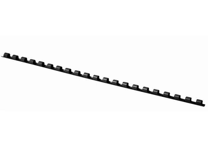 Q-connect Canutillo Redondo 6 mm Plástico Negro Capacidad 20 Hojas Caja 100 Unidades