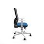 PIQUERAS Y CRESPO Silla de oficina Horna con mecanismo Sincro/Traslack, Azul claro y Gris