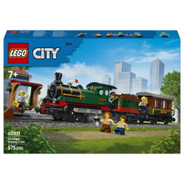 LEGO City 60511 Clásico Tren de Vapor Juego de Construcción 575 Piezas 7+ Años