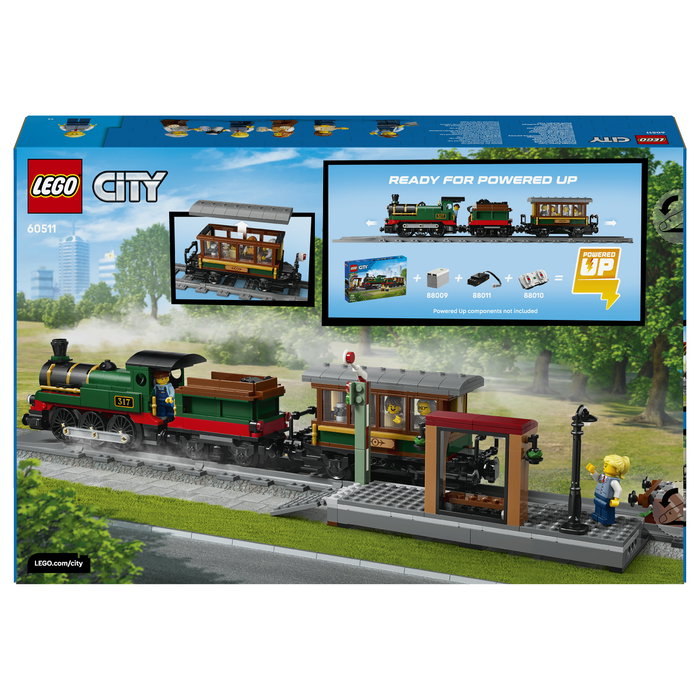 LEGO City 60511 Clásico Tren de Vapor Juego de Construcción 575 Piezas 7+ Años