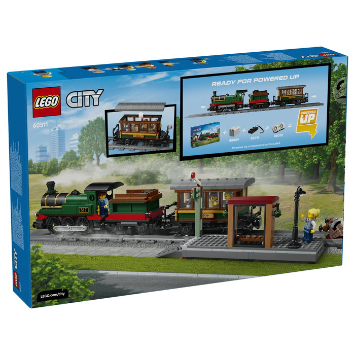 LEGO City 60511 Clásico Tren de Vapor Juego de Construcción 575 Piezas 7+ Años