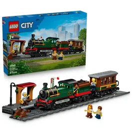 LEGO City Tren de vapor retro 60511 - Set de construcción STEM para niños y niñas de 7 años en adelante