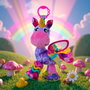 Playgro Activity Friend Unicornio Stella 0189036 - Juguete Bebé con Sonajero y Espejo - Multilingüe (Inglés, Francés, Alemán, Italiano, Portugués, Español)