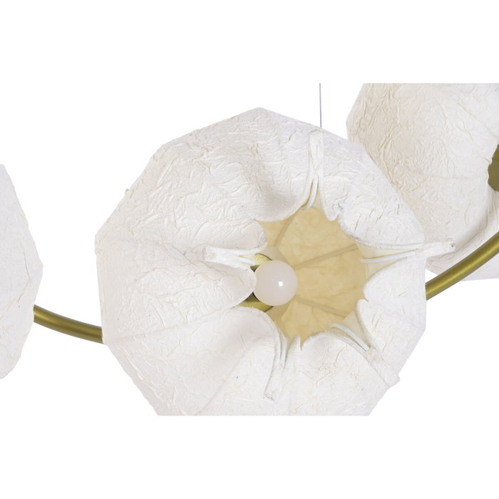DKD Home Decor Lámpara de Techo de Papel y Acero 181,5x70 cm DKD Home Decor Lámpara de Techo de Papel y Acero 181,5x70 cm