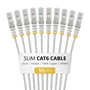 StarTech.com Paquete de 10 Cables Ethernet Cat6 Slim 25cm Gris