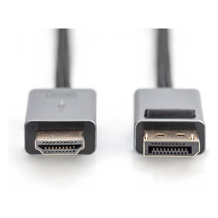 Digitus Cable Adaptador DisplayPort a HDMI Tipo A 3m Negro 4K Conector Derecho Macho Versión 2.0 Digitus Cable Adaptador DisplayPort a HDMI Tipo A 3m Negro 4K Conector Derecho Macho Versión 2.0