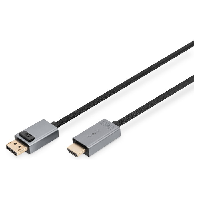 DIGITUS Cable Adaptador DisplayPort a HDMI 4K 3m Negro DIGITUS Cable Adaptador DisplayPort a HDMI 4K 3m Negro