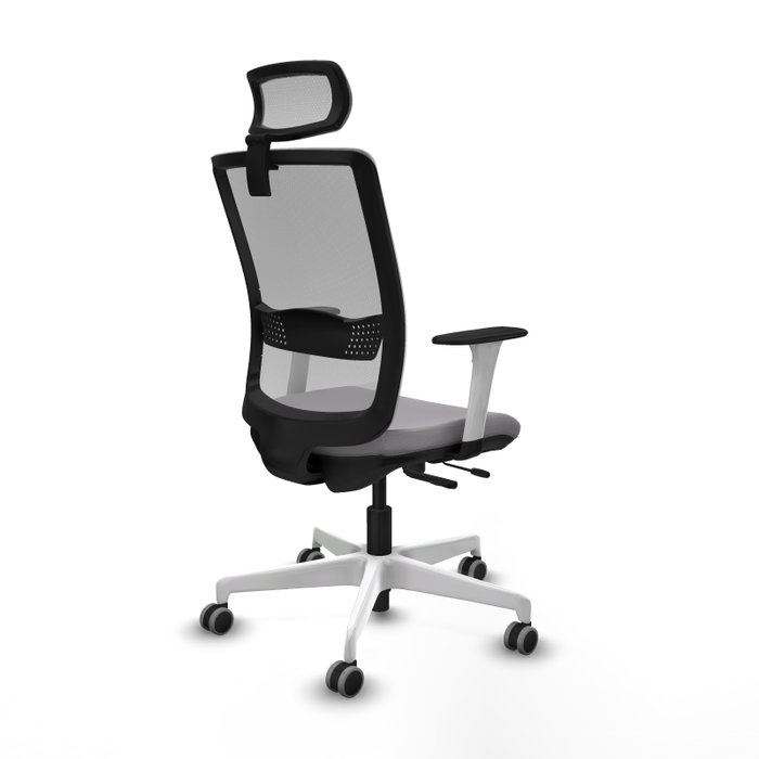 PIQUERAS Y CRESPO Silla de oficina Haches Gris con Mecanismo Sincro/Traslack