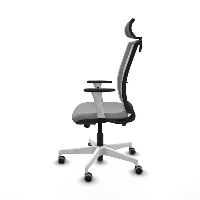 PIQUERAS Y CRESPO Silla de oficina Haches Gris con Mecanismo Sincro/Traslack