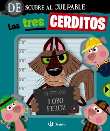 Descubre al culpable. Los tres cerditos, VV. AA. - BRUÑO