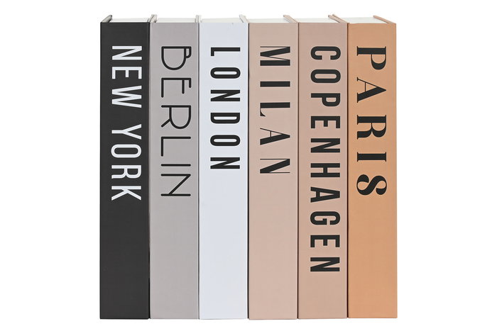 DKD Home Decor Caja Libro Basicos Multicolor Carton 26.5 x 17 x 4.2 cm (6 Unidades)