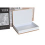 DKD Home Decor Caja Libro de Cartón Ciudades Multicolor (Surtido de 6)