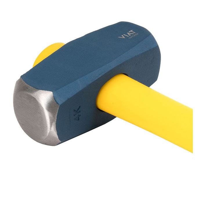 Viat Maza para Demolición y Golpeo con Mango de Fibra de Vidrio y Acero Forjado - 4.5 kg - 158 x 910 x 66 mm