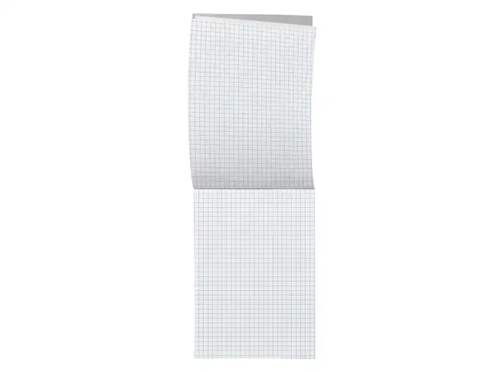 Liderpapel Bloc de Notas Cuadriculado 4mm B7 80 Hojas 60 g/m2 Perforado 70x125x90 mm